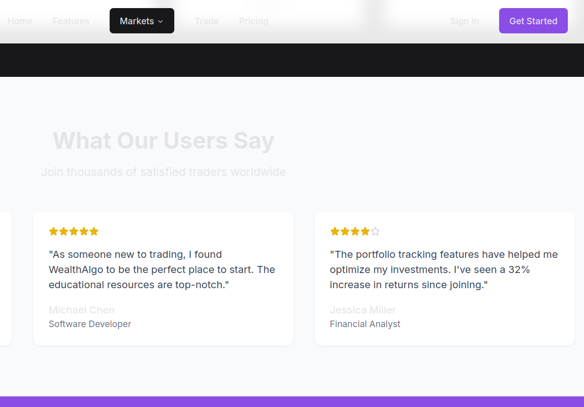 Trading Interface